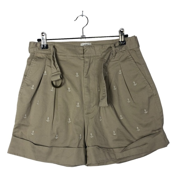 J. Crew D-Ring Anchor Print High Rise Shorts 2 - Picture 2 of 5